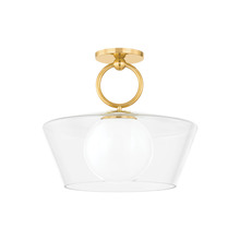 Hudson Valley 9517-AGB - Elmsford Semi Flush