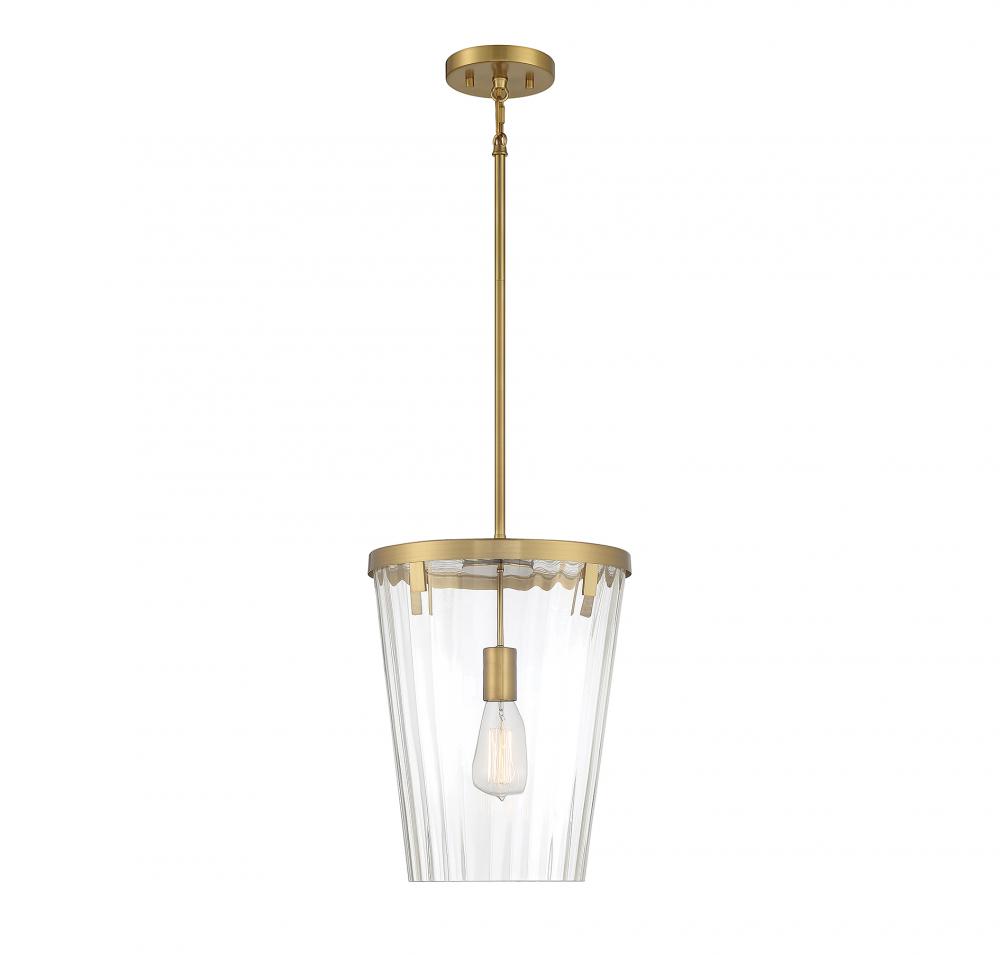 Dimond 1-Light Pendant in Warm Brass