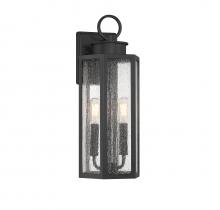 Lighting One US L5-5102-BK - Hawthorne 2-Light Outdoor Wall Lantern in Black