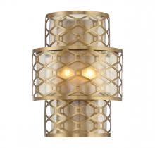 Lighting One US V6-L9-6102-2-322 - Mannheim 2-Light Wall Sconce in Warm Brass