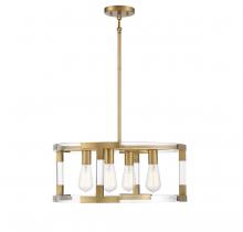 Lighting One US V6-L7-2226-4-322 - 4 Light Warm Brass Foyer