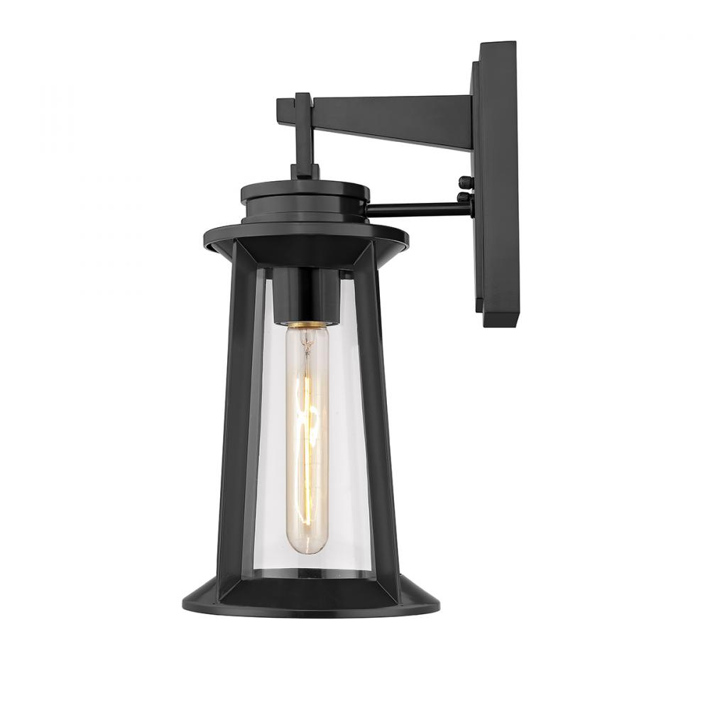 Bolling 1-Light Outdoor Wall Sconce Powder Coated Black