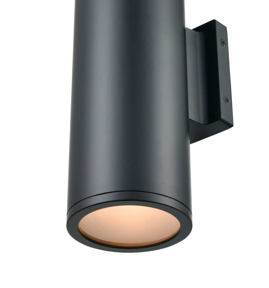 Vegas 2-Light Outdoor Wall Sconce Matte Black