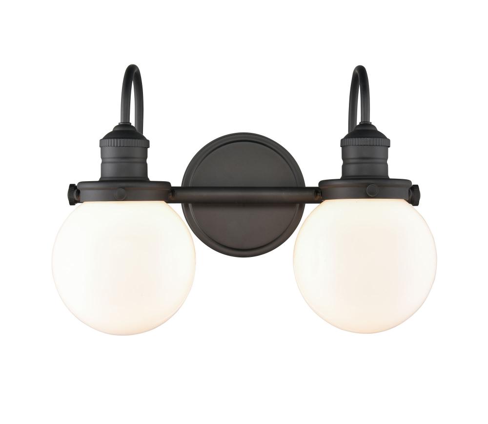 Ella 2-Light Vanity Matte Black