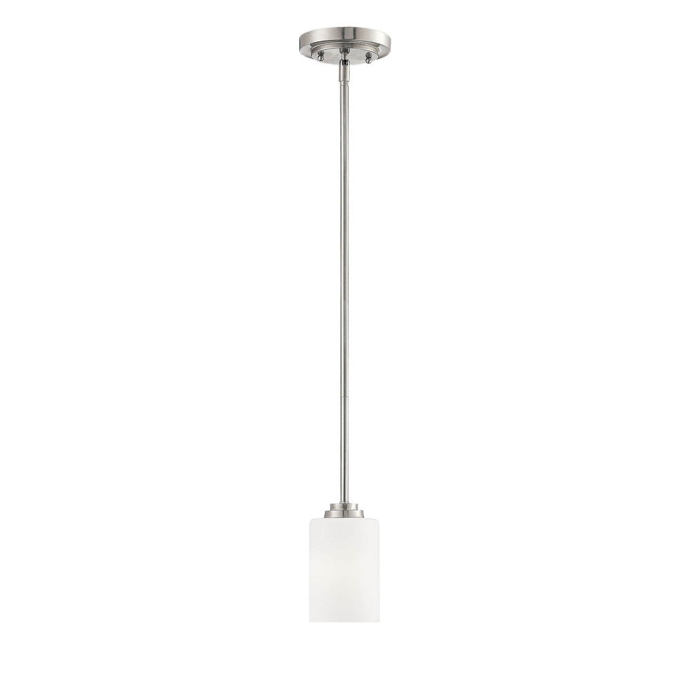 Bristo 1-Light Pendant light Satin Nickel