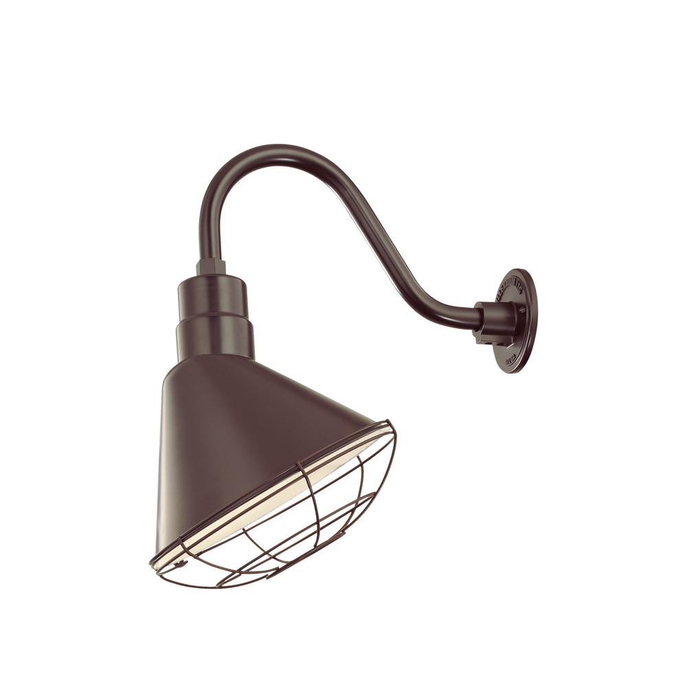 R Series 1-Light Angle Shade Architectural Bronze