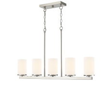 Millennium 2725WG-BN - Verlana 35" 5-Light Linear Chandelier - Brushed Nickel