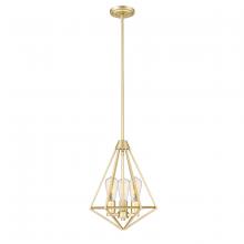 Millennium 2213-PMG - Dawes 3-Light Pendant light Painted Modern Gold