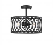 Millennium 4212-MB - Arelyn 1-Light Semi-Flush Ceiling Mount Matte Black