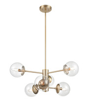 Millennium 8156-MG - Avell 6-Light Pendant light Modern Gold