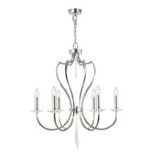 Lucas McKearn EL/PM6PN - Pimlico 6lt Chandelier Polished Nickel