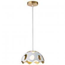 Lucas McKearn PD7369W-10 - Pebbles 10" Mini Pendant in White