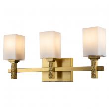 Lucas McKearn BB1101AGB-3 - Jack 3 Light Bath Bar in Aged Brass