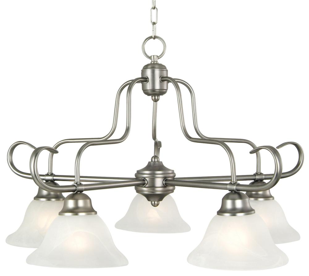 Nickel Down Chandelier