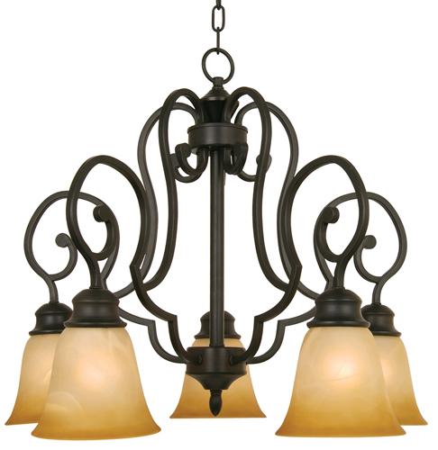 Bronze Down Chandelier