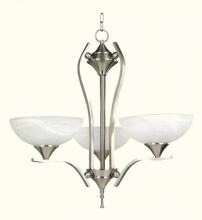 Yosemite Lighting 1331-3SN - Nickel Up Chandelier