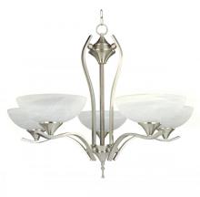 Yosemite Lighting 1333-5SN - Nickel Up Chandelier