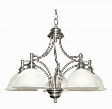 Yosemite Lighting 5035-5SN - Nickel Down Chandelier