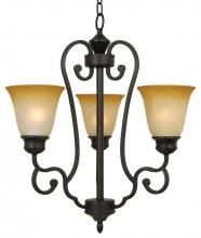 Yosemite Lighting 93833-3VB - Bronze Up Chandelier