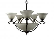 Yosemite Lighting 94238-5+3SN - Nickel Up Chandelier