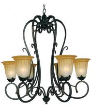 Yosemite Lighting 94536-6PG - Up Chandelier