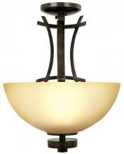 Yosemite Lighting 94652-3VB - Bronze Bowl Semi-Flush Mount