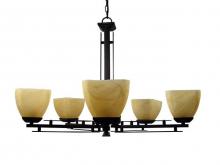 Yosemite Lighting 95535-5VB - Bronze Up Chandelier