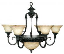 Yosemite Lighting F023A09SB - Black Up Chandelier