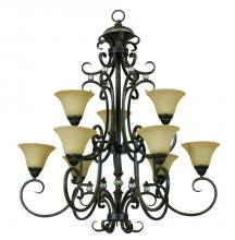 Yosemite Lighting F053A09TSPLS - Up Chandelier