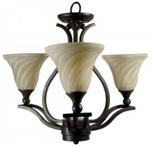 Yosemite Lighting FL9933-3DB - Up Chandelier