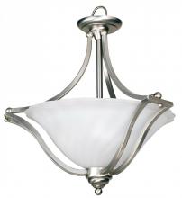 Yosemite Lighting FL9951-3SN - Nickel Up Pendant