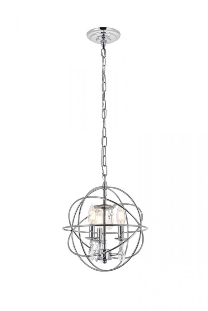 Wallace 3 light Chrome Pendant