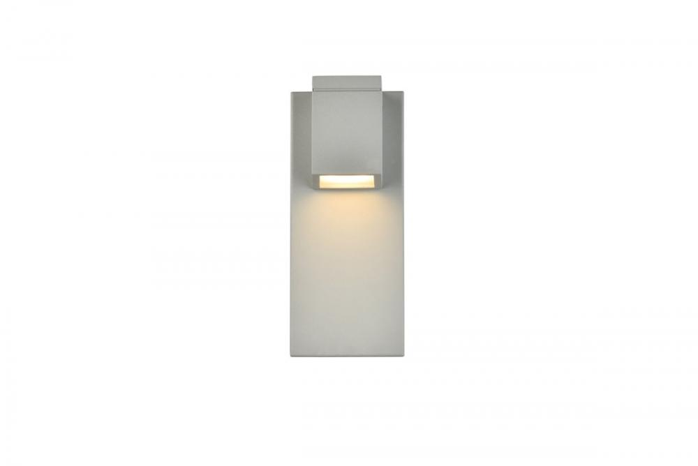 Raine Integrated LED wall sconce in silver