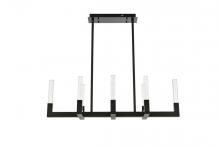 Elegant 1030G42BK - Noemi Pendant L42" W12" H12" L8 DIM 3CCT Black