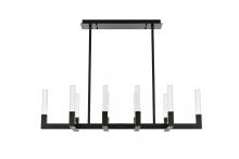 Elegant 1030G48BK - Noemi Pendant L48" W12" H12" L10 DIM 3CCT Black