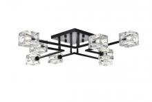 Elegant LD920F32BK - Lyra Flush Mount L31.5" W31.5" H5" L8 Black