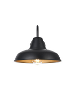 Elegant OD610W15BK - Tinsley 15 inch Outdoor Wall sconce in Black