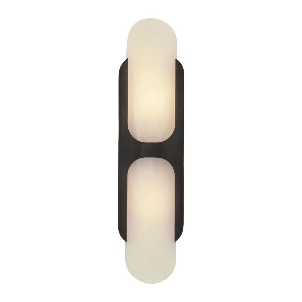 Odin 17-in Urban Bronze/Alabaster Socket Wall Vanity