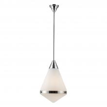 Alora Lighting PD348022PNOP - Willard 22-in Polished Nickel/Opal Matte Glass 1 Light Pendant