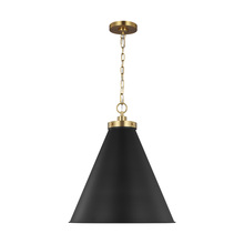 Visual Comfort & Co. Studio Collection CP1281MBKBBS - Wellfleet Large Cone Pendant