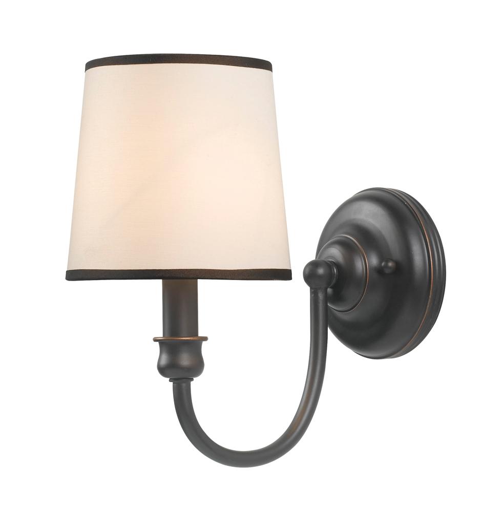 Brisbane 1-Light Euro Bronze Sconce