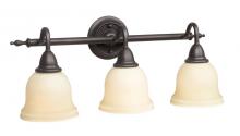 World Imports WI838388 - Montpelier Bath Collection 3-Light Oil-Rubbed Bronze Bath Bar Light