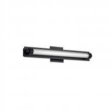 Nuvo 62/2385 - Larissa; 24 Inch LED Vanity; 3000K CCT; Black Finish; Opaque Glass