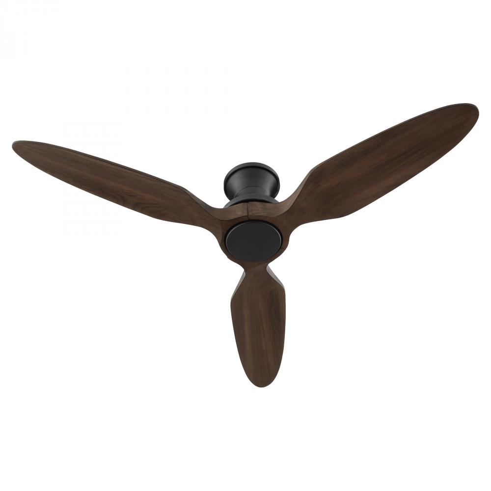 Veleta 56 inches Hugger Ceiling Fan, Matte Black