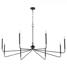 Quorum 6238-8-59 - Providence 8 Light Chandelier, Matte Black