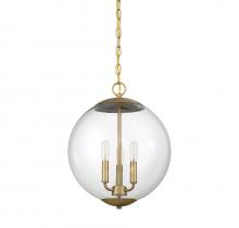 Savoy House Meridian M70060NB - 3-Light Pendant in Natural Brass