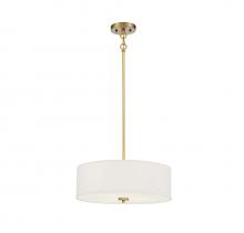 Savoy House Meridian M70109NB - 3-Light Pendant in Warm Brass