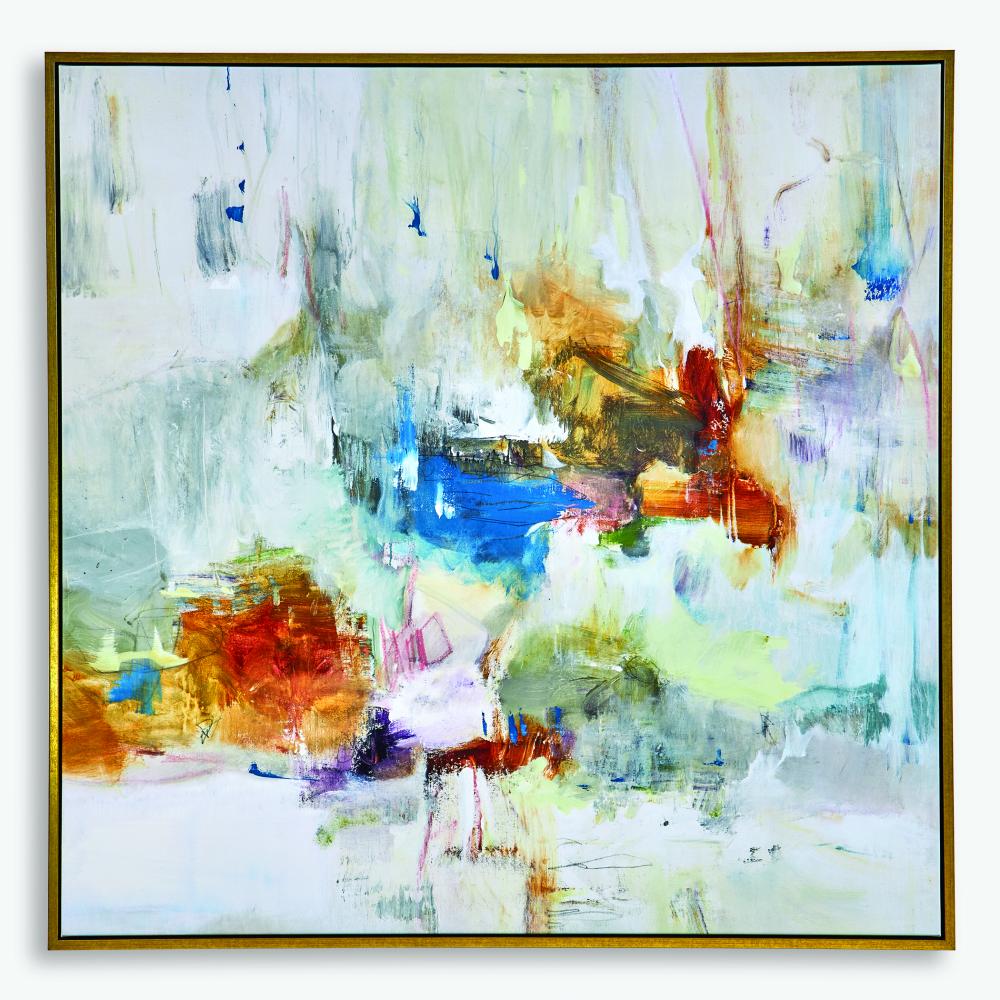 Uttermost In The Beginning Framed Abstract Art