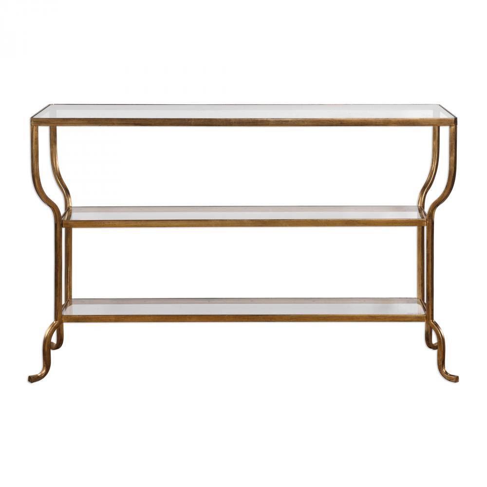 Uttermost Deline Gold Console Table