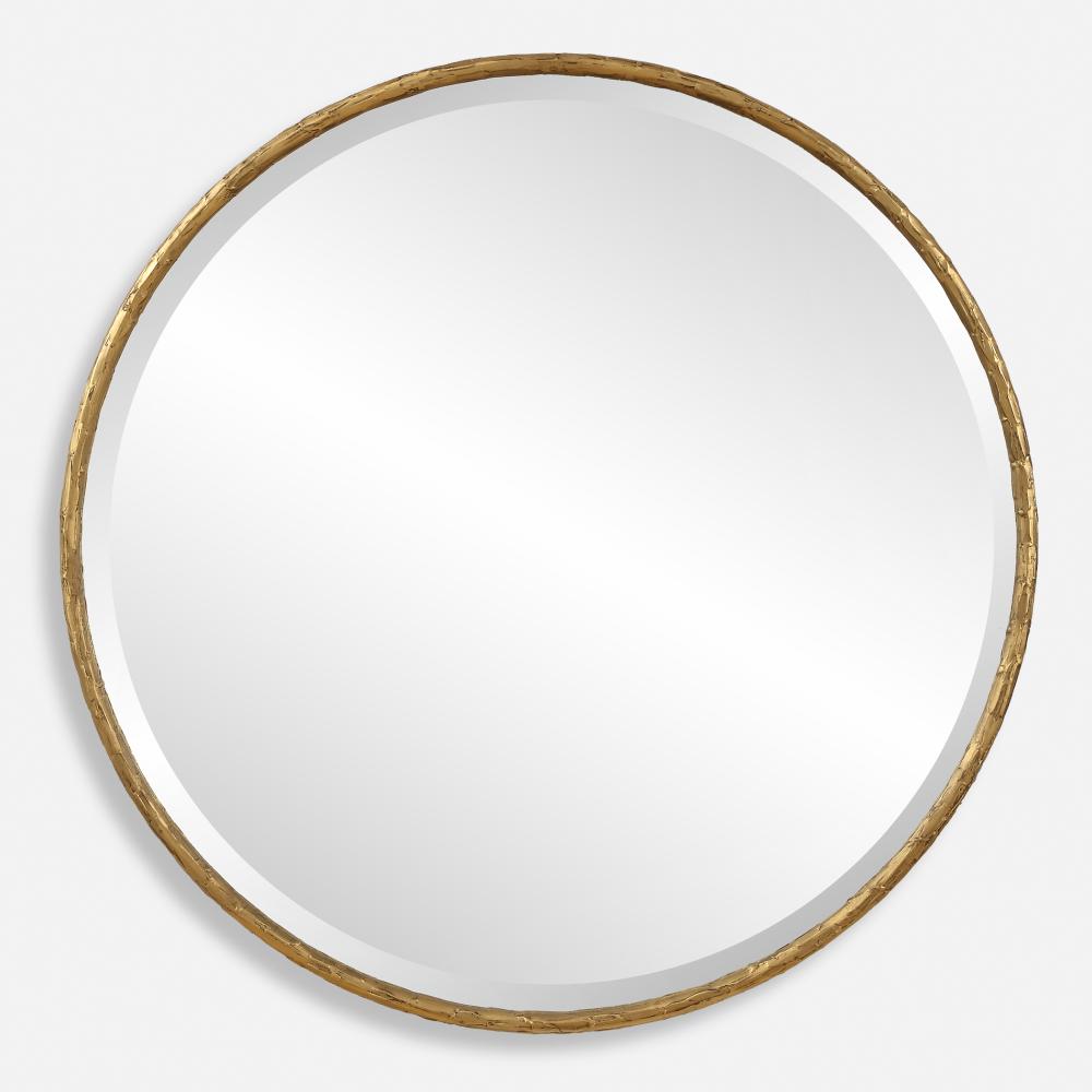 Uttermost Sutton Aged Gold Round Mirror